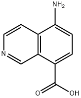 5-AMINO-ISOQUINOLINE-8-CARBOXYLIC ACID 结构式