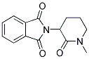 2-(1-METHYL-2-OXOPIPERIDIN-3-YL)-1H-ISOINDOLE-1,3(2H)-DIONE 结构式