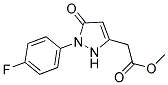 METHYL [1-(4-FLUOROPHENYL)-5-OXO-2,5-DIHYDRO-1H-PYRAZOL-3-YL]ACETATE 结构式