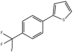 2-[4-(TRIFLUOROMETHYL)PHENYL]THIOPHENE 结构式