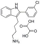 4-[2-(3-CHLOROPHENYL)-1H-INDOL-3-YL]-1-BUTANAMINE OXALATE 结构式