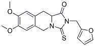 2-(2-FURYLMETHYL)-7,8-DIMETHOXY-3-THIOXO-2,3,10,10A-TETRAHYDROIMIDAZO[1,5-B]ISOQUINOLIN-1(5H)-ONE 结构式