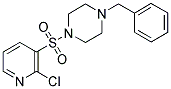 1-BENZYL-4-(2-CHLORO-PYRIDINE-3-SULFONYL)-PIPERAZINE 结构式