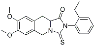 2-(2-ETHYLPHENYL)-7,8-DIMETHOXY-3-THIOXO-2,3,10,10A-TETRAHYDROIMIDAZO[1,5-B]ISOQUINOLIN-1(5H)-ONE 结构式