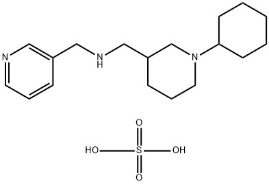 [(1-CYCLOHEXYLPIPERIDIN-3-YL)METHYL]-(PYRIDIN-3-YLMETHYL)AMINE SULFATE 结构式