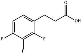 3-(2,3,4-三氟苯基)丙酸 结构式