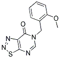6-(2-METHOXYBENZYL)[1,2,3]THIADIAZOLO[5,4-D]PYRIMIDIN-7(6H)-ONE 结构式