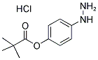 2,2-DIMETHYL-PROPIONIC ACID 4-HYDRAZINO-PHENYL ESTER HYDROCHLORIDE 结构式