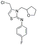 N-[(2Z)-4-(CHLOROMETHYL)-3-(TETRAHYDROFURAN-2-YLMETHYL)-1,3-THIAZOL-2(3H)-YLIDENE]-N-(4-FLUOROPHENYL)AMINE 结构式