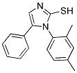 1-(2,4-DIMETHYLPHENYL)-5-PHENYL-1H-IMIDAZOLE-2-THIOL 结构式