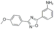 3-[3-(4-METHOXY-PHENYL)-[1,2,4]OXADIAZOL-5-YL]-PHENYLAMINE 结构式