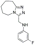 (3-FLUORO-PHENYL)-(6,7,8,9-TETRAHYDRO-5H-[1,2,4]TRIAZOLO[4,3-A]AZEPIN-3-YLMETHYL)-AMINE 结构式
