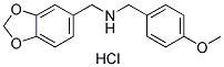 BENZO[1,3]DIOXOL-5-YLMETHYL-(4-METHOXY-BENZYL)-AMINE HYDROCHLORIDE 结构式