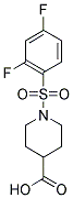 1-[(2,4-DIFLUOROPHENYL)SULFONYL]PIPERIDINE-4-CARBOXYLIC ACID 结构式