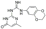 N-2,3-DIHYDRO-1,4-BENZODIOXIN-6-YL-N'-(4-METHYL-6-OXO-1,6-DIHYDROPYRIMIDIN-2-YL)GUANIDINE 结构式