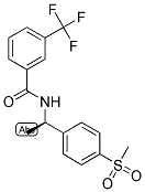 (R)-N-(1-(4-(METHYLSULFONYL)PHENYL)ETHYL)-3-(TRIFLUOROMETHYL)BENZAMIDE 结构式