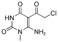 6-AMINO-5-(2-CHLORO-ACETYL)-1-METHYL-1H-PYRIMIDINE-2,4-DIONE 结构式