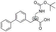 (R)-3-BIPHENYL-3-YL-2-(TERT-BUTOXYCARBONYLAMINO-METHYL)-PROPIONIC ACID 结构式