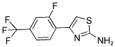 4-(2-FLUORO-4-TRIFLUOROMETHYL-PHENYL)-THIAZOL-2-YLAMINE 结构式