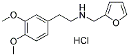 [2-(3,4-DIMETHOXY-PHENYL)-ETHYL]-FURAN-2-YLMETHYL-AMINE HYDROCHLORIDE 结构式