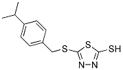 5-[(4-ISOPROPYLBENZYL)THIO]-1,3,4-THIADIAZOLE-2-THIOL 结构式