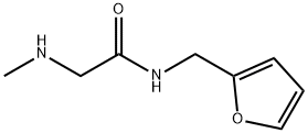 N-(呋喃-2-基甲基)-2-甲基氨基-乙酰胺 结构式