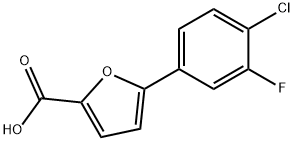 5-(4-CHLORO-3-FLUOROPHENYL)-2-FUROIC ACID 结构式