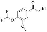 2-BROMO-1-[4-(DIFLUOROMETHOXY)-3-METHOXYPHENYL]ETHANONE 结构式