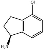 (S)-1-氨基-2,3-二氢-1H-茚-4-醇 结构式
