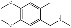 1-(4,5-二甲氧基-2-甲基苯基)-N-甲基甲胺 结构式