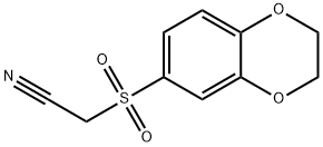 (2,3-DIHYDRO-1,4-BENZODIOXIN-6-YLSULFONYL)ACETONITRILE 结构式