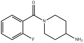 (4-AMINO-PIPERIDIN-1-YL)-(2-FLUORO-PHENYL)-METHANONE 结构式