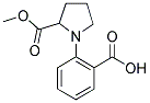 1-(2-CARBOXY-PHENYL)-PYRROLIDINE-2-CARBOXYLIC ACID METHYL ESTER 结构式