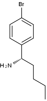 (S)-1-(4-BROMOPHENYL)PENTAN-1-AMINE 结构式
