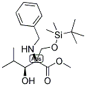 METHYL (2S,3S)-2-BENZYLAMINO-2-(T-BUTYLDIMETHYLSILYLOXYMETHYL)-3-HYDROXY-4-METHYLPENTANOATE 结构式