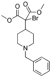 2-(1-BENZYL-PIPERIDIN-4-YL)-2-BROMO-MALONIC ACID DIMETHYL ESTER 结构式