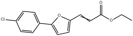 3-[5-(4-CHLORO-PHENYL)-FURAN-2-YL]-ACRYLIC ACID ETHYL ESTER 结构式