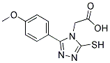 [3-MERCAPTO-5-(4-METHOXYPHENYL)-4H-1,2,4-TRIAZOL-4-YL]ACETIC ACID 结构式