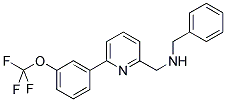 1-PHENYL-N-((6-[3-(TRIFLUOROMETHOXY)PHENYL]PYRIDIN-2-YL)METHYL)METHANAMINE 结构式