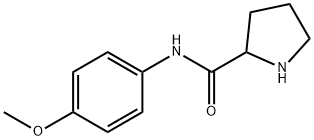 PYRROLIDINE-2-CARBOXYLIC ACID (4-METHOXY-PHENYL)-AMIDE 结构式