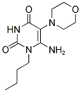 6-AMINO-1-BUTYL-5-MORPHOLIN-4-YLPYRIMIDINE-2,4(1H,3H)-DIONE 结构式