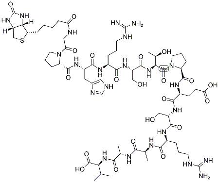 BIOTIN-GPHRSTPESRAAV 结构式