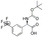 (R)-TERT-BUTOXYCARBONYLAMINO-(3-TRIFLUOROMETHYL-PHENYL)-ACETIC ACID 结构式