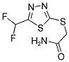 2-([5-(DIFLUOROMETHYL)-1,3,4-THIADIAZOL-2-YL]SULFANYL)ACETAMIDE 结构式