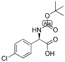 BOC-D-PHG(4-CL)-OH 结构式