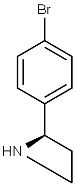 (R)-2-(4-BROMOPHENYL)AZETIDINE 结构式