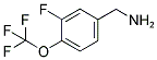 3-FLUORO-4-(TRIFLUOROMETHOXY)BENZYLAMINE 结构式