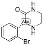 (R)-3-(2-BROMO-PHENYL)-PIPERAZIN-2-ONE 结构式