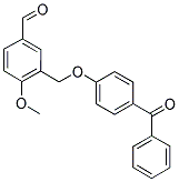 3-[(4-BENZOYLPHENOXY)METHYL]-4-METHOXYBENZALDEHYDE 结构式