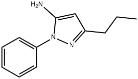 1-苯基-3-丙基-1H-吡唑-5-胺 结构式